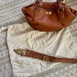 J.Crew brown leather purse